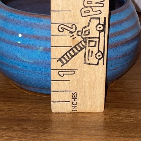 Vintage RACKLIFFE Pottery Blue Hill Maine Blueberry Jelly Dish And Lid - Picture 10 of 14